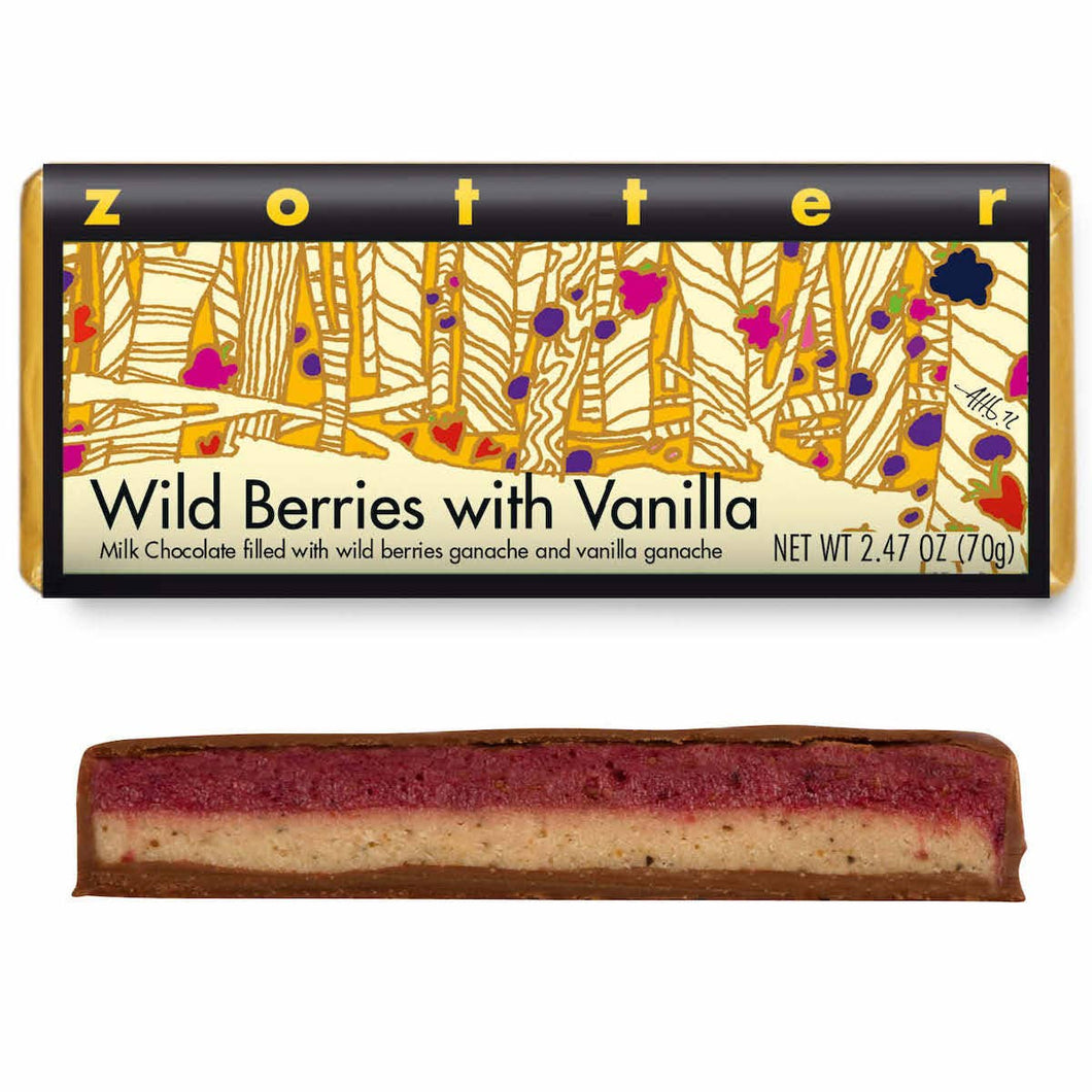 Zotter Chocolates - Wild Berries with Vanilla (Hand-scooped Chocolate)