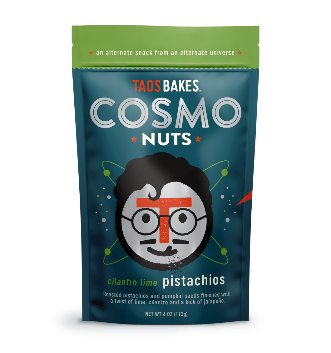 Taos Bakes - 4 oz CosmoNuts - Cilantro Lime Pistachios