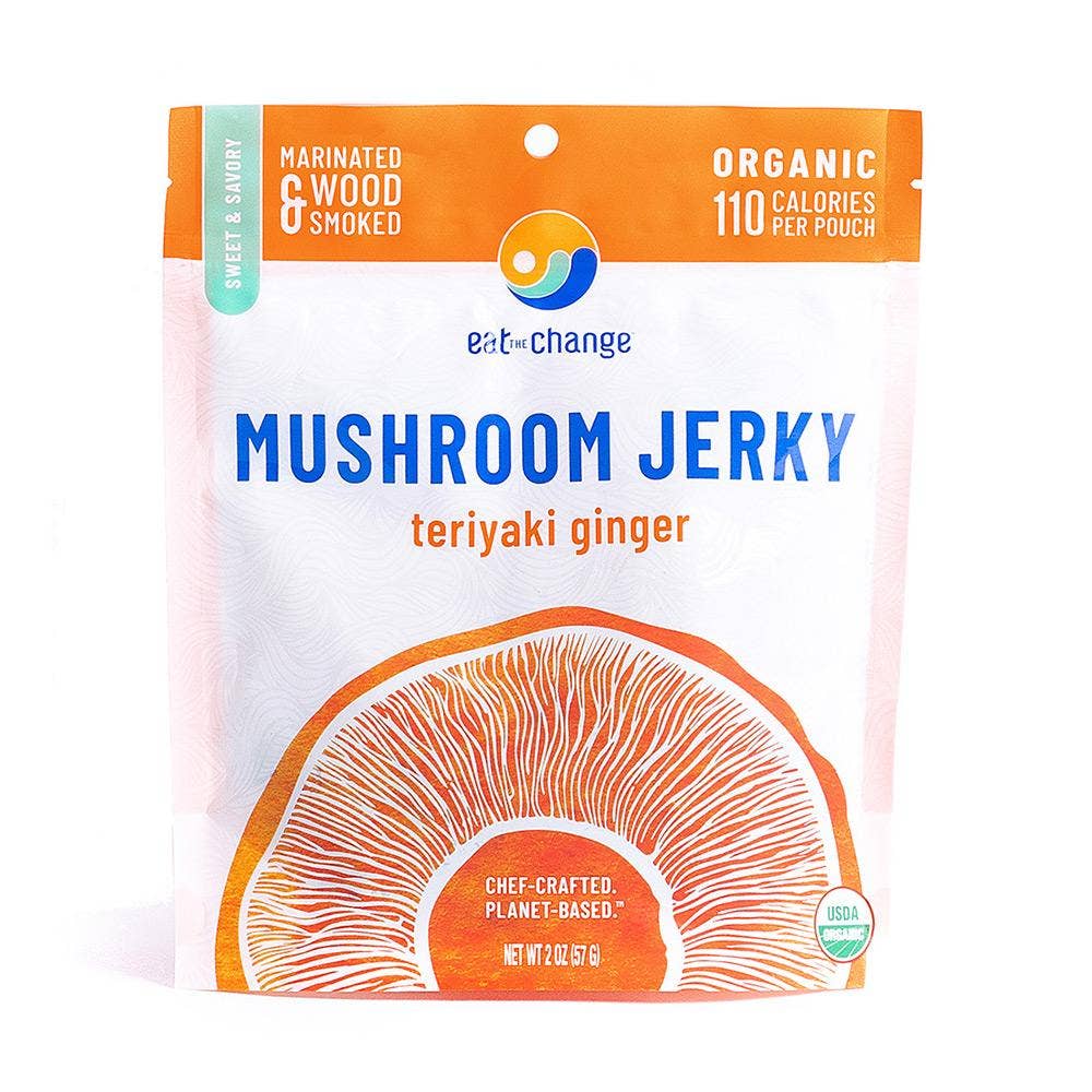 Eat the Change - Organic Teriyaki Ginger Mushroom Jerky