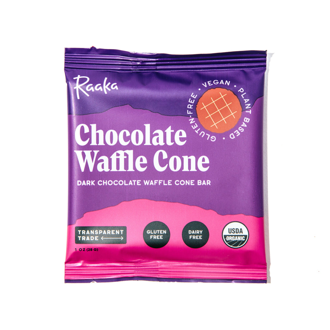 Raaka Chocolate - Chocolate Waffle Cone Chocolate Bar