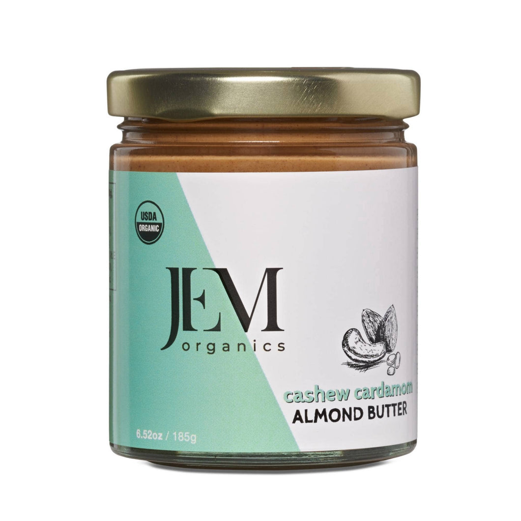 JEM Organics - 6.52 oz JEM Organics Cashew Cardamom Almond Butter