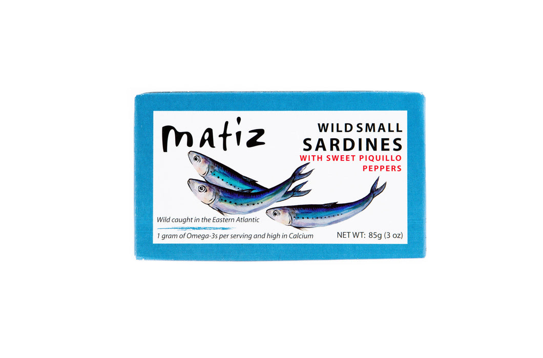 Matiz Sardines with Piquillo OR Piri Piri 3oz Tin