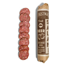 Load image into Gallery viewer, Foustman&#39;s Salami - PORK BEER | FOUSTMAN&#39;S ALL-NATURAL UNCURED SALAMI - 8oz
