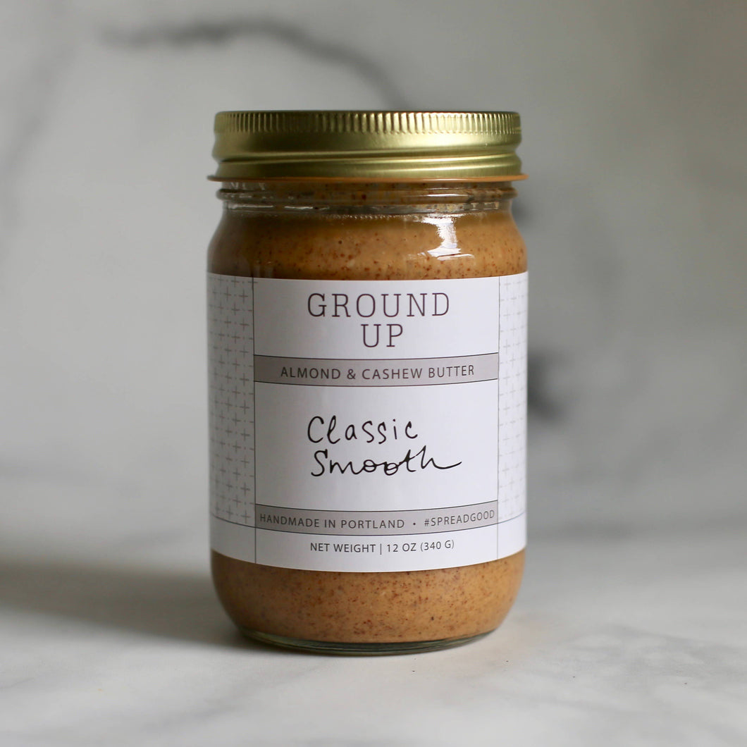 Ground Up PDX - Classic Smooth Almond, Cashew + Coconut Butter