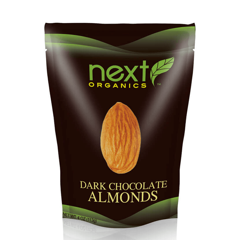 Next Organics - Org Dark Choc Almonds 4 oz