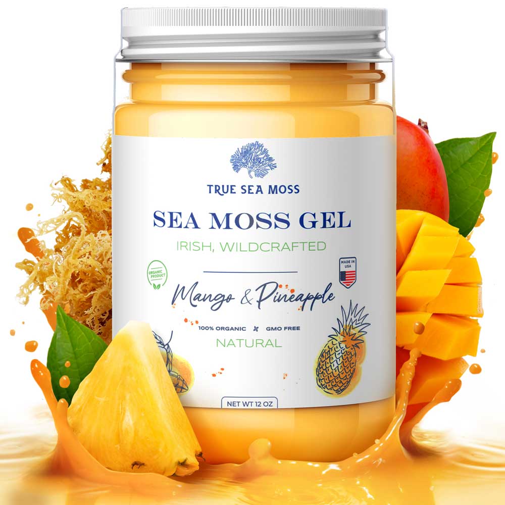 TrueSeaMoss - MANGO AND PINEAPPLE SEA MOSS GEL: 1 Pack