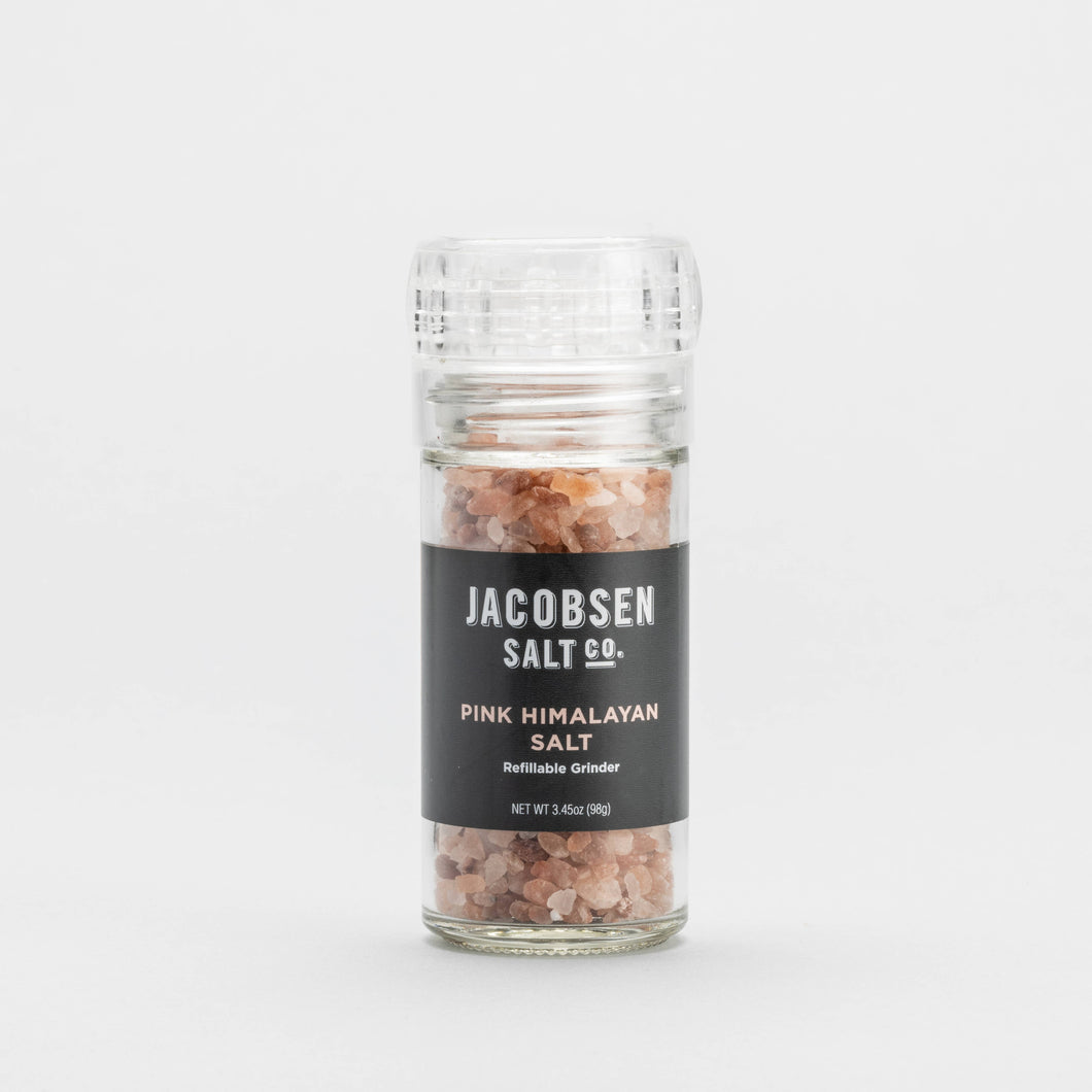 Jacobsen Salt Co - New! Pink Himalayan Salt, Glass Grinder