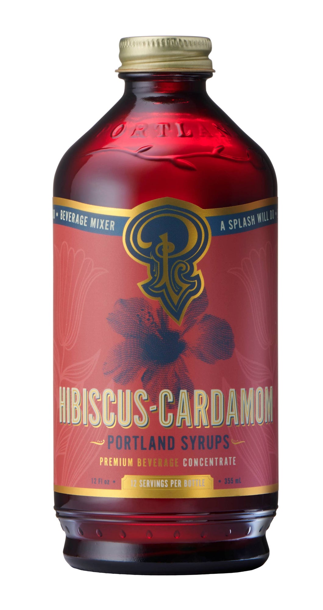 Portland Syrups - Hibiscus Cardamom Syrup (12oz)