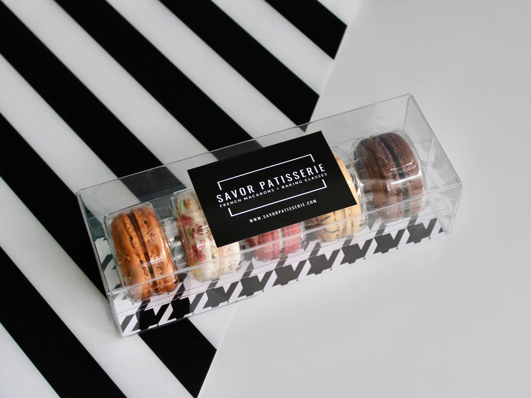 Savor Patisserie French Macarons - The Best Sellers Box of 5