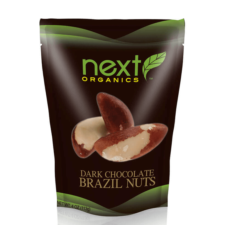Next Organics - Org Dark Choc Brazil Nuts 4 oz